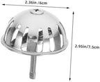 Unomor 2pcs Stainless Steel Urinal Strainer Cap Urinal Cover for Toilets and Bathrooms Odor Blocking Design for Home and Public Restrooms