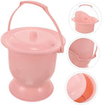 Chamber Pot Urine Bucket Lid Portable Camping Potty for Boys and Girls Plastic Household Spittoon Non-Skid Design