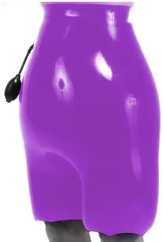 100% Natural Latex Rubber Inflatable Male Famale Shorts Pants Purple Customization Cosplay