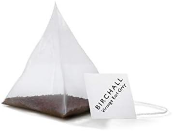 Birchall Tea Bags, Virunga Earl Grey a, Black Tea Bursting with Full Flavour, Perfect Vegan Gifts, 15 Plant-Based Prism Tea Bags