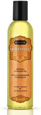 KAMA SUTRA Aromatics Massage Oil Sweet Almond – 8oz - Rich Blend of Oils - Sore Joint & Muscle Massage Oil for Body - Natural Therapy Oil - Warming, Sensual Massage for Couples, Women, and Men