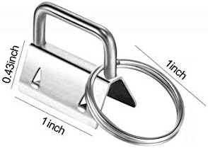 JIAKAI Key Fob Hardware Wristlet Set Wrist Key Chain Wristlet Sets with Split Rings Key Rings-(1 Inch)