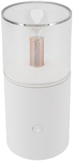 SIXRUN Car Diffuser Humidifier Portable Aromatherapy Essential Oil Mini USB Candlelight for Home Office Car (White)