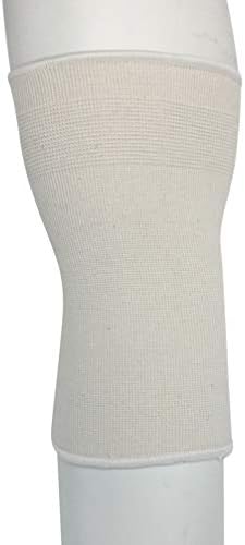 CHAMPION Elbow Support Pullover Sleeve Elastic Knit, White, Medium