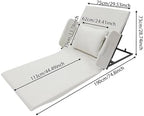 Electric Lifting Backrest for Bed,Soft Cushion, 600W 2-80° Adjustable Portable Electric Lifting Backrest with Armrests,330 lbs Capacity for Easily Getting up, Pregnant Women and Patients (Beige)