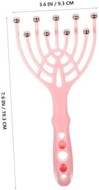 Head Massager Claw for Deep Scalp Relaxation Manual Handheld Massager with Steel Balls Stress Relief Tool for Home Office Travel Scalp Scratch Device