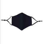 WEDDINGSTAR 3-Ply Adult Washable Cloth Face Mask Reusable and Adjustable with Filter Pocket - Navy