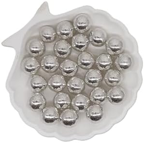 14mm Edible Silver Pearl Sugar Sprinkles Candy Mini Pearls Cake Decorations Cupcake Toppers Cookie Decorating Perfect for Wedding Party Valentine Halloween Christmas Supplies 3OZ