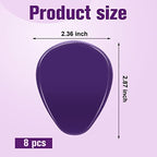 Mepase 8 Pieces Gel Ball of Foot Cushions Metatarsal Pads for Women and Men Gel Ball of Foot Soft Metatarsal Cushioning Pain Relief with 1 Wood Box Storage(Purple)
