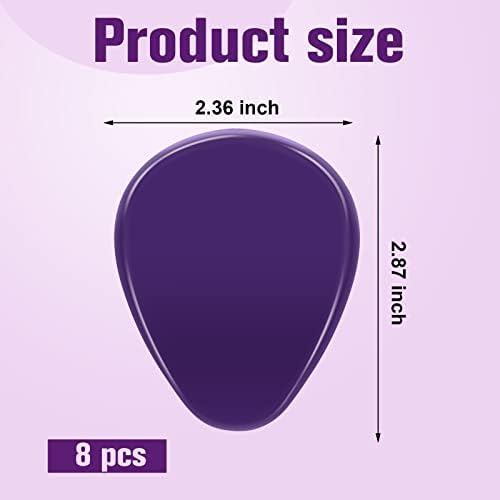 Mepase 8 Pieces Gel Ball of Foot Cushions Metatarsal Pads for Women and Men Gel Ball of Foot Soft Metatarsal Cushioning Pain Relief with 1 Wood Box Storage(Purple)
