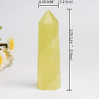 1PCS Citrine Natural Crystal Towers / 2.75-3.54" Healing Crystal Wand / 6 Faceted Chakra Reiki Meditation Therapy