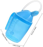 Hemobllo Liquid Diet Drinking Mug for Elderly and Disabled, Choking-Proof Bedridden Patient Cup, Maternity Water Cup with Spout, Sky Blue for Safe Feeding and Hydration