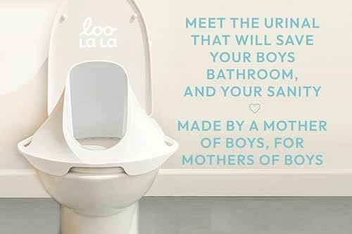 The Otter Topper | Urinal Adapter for Potty Training and Beyond, Easy-to-Clean, Made in USA, Age 2-7 Boys' Urinal Trainer with Sleek Design to Keep Kids' Bathroom Clean from Loo La La