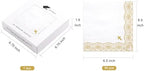 WRAPAHOLIC 50Pcs Religious Paper Napkins - 3-Ply Gold Cross Disposable Luncheon Napkins for Christening Party, Confirmation Church Party Baby Shower - 6.5 x 6.5 In