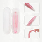 BlingKingdom 3 PCS Contact Lens Applicator Kit, Portable Contact Lens Remover and Inserter Tool with Tweezers Suction Stick Storage Case (Pink, White, Blue)