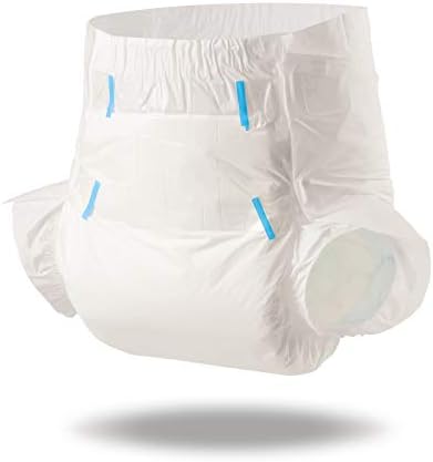 Littleforbig Adult Diaper 10 Pieces - ABDry White Diapers (X-Large 48"-56")
