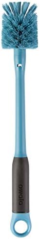 Owala 2-in-1 Water Bottle Brush Cleaner and Water Bottle Straw Cleaner Brush, Water Bottle Brush with Removable Head and Twist n� Hide Straw Brush, Smokey Blue