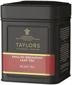 Taylors of Harrogate English Breakfast, Black Loose Leaf, 4.41 Ounce Tin Caddy (Pack of 1), Rich, Bright & Malty, Caffeinated, Premium Whole Leaf Tea