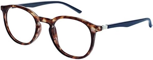 OPULIZE MET Reading Glasses for Women Men, Slim Round Frame with Spring Hinges and Scratch Resistant, Brown,Purple,Green +2 (Pack of 3)