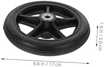 4PCS Replacement Wheels for Walkers and Wheelchairs Slip Rubber Tires Durable Casters for Easy Installation Compatible with Models