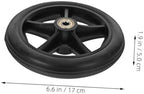4PCS Replacement Wheels for Walkers and Wheelchairs Slip Rubber Tires Durable Casters for Easy Installation Compatible with Models