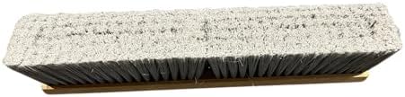 Magnolia 3718-A Professional Series Floor Brush, 18" Silver Flagged Polystyrene Bristles – 3" Trim, Wood Block, A-Line Bolt-On Handle Compatible (Head Only)