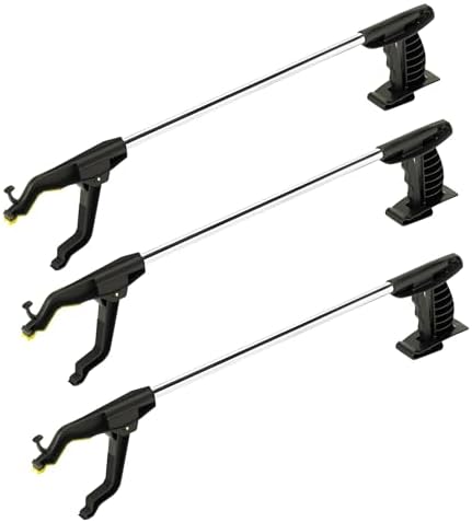 Cubii Health Handi-Reacher, Long - 30", Lightweight, Rotating, Easy-to-Use, Handy Trigger Grabber, Created for People with Restricted Grip Strength and Gripping Capabilities, 3/PK