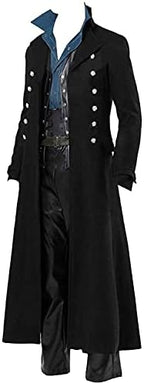 BITSEACOCO Mens Vintage Victorian Steampunk Jacket, Gothic Renaissance Medieval Frock Coat Cosplay Halloween Costume Tailcoat