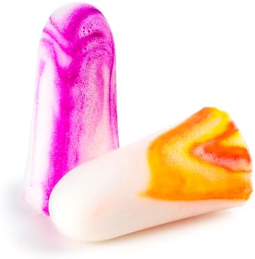 Moldex SparkPlugs Foam Earplugs – Soft, Comfortable, Uncorded, Disposable Ear Plugs, NRR 33dB Noise Reduction for Hearing Protection, Made in USA, 200 Pairs, 6604