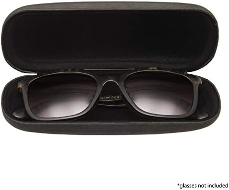 Noble Hard Shell Brushed Eyeglass Case, Protective Holder for Glasses and Sunglasses