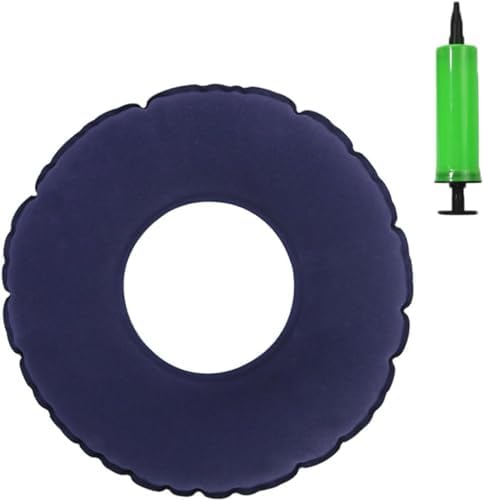 Inflatable Donut Cushion for Coccyx Pain, Anti Bed Sore Seat Cushion for Elderly Hemorrhoids Bedridden Patients, Wheelchair Cushion for Hemorrhoid Surgery Tailbone,M