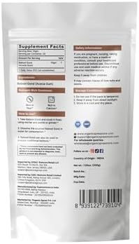 Organic Spree Babool Gond 200grams (7.05oz) | Acacia gum | Kikar Gond | Pure and Natural Gum