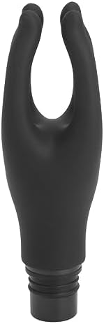 Fascia Massage Gun Head, Replaceable Head 4 Fingers Artifical Hand Silicone Fascia Adult Machines Attachments, Black Caliber 0.71‑0.75in