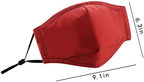 Van Caro Adult Washable Cloth Face Mask Reusable and Adjustable with Filter Pocket