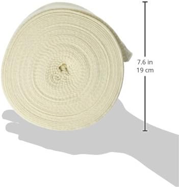 Molnlycke 1438 Tubigrip Multipurpose Tubular Bandage, Size F, 4" Width, 393.70" Length, Natural