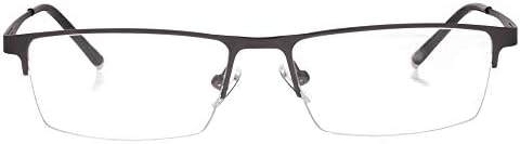 Jcerki Photochromic Gray Reading Glasses +0.50 Strength Half frame Men Eyeglasses