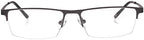 Jcerki Photochromic Gray Reading Glasses +2.50 Strength Half frame Men Eyeglasses