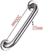 Bathroom Grab Bar Stainless Steel Bath Grab Shower Safety Handle Towel Holder Door Handle for Kids Elderly Disabled Injured Bathroom Safety Aid 12 inch / 300 mm