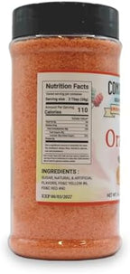 Orange Flavored Flossugar Cotton Candy Mix, 14 oz Jar - Ready-to-Use Sugar Floss - Creates Vibrant & Fluffy Flossugar for Parties & Events