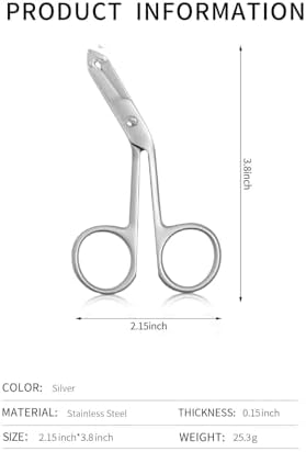Professional Scissor Tweezers - 3Cr13 Stainless Steel Tweezers with Handles, Larger Grabbing Surface Area, Precision Eyebrow Tweezers for Women and Men Facial Hair