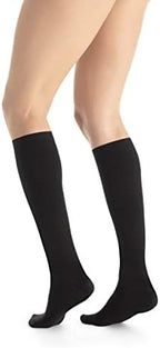 JOBST UltraSheer Knee-High Compression Stockings for Women - Closed Toe - Medical Compression 15-20 mmHg - For Varicose and Spider Veins - Helps Prevent Swelling - Classic Black, Medium