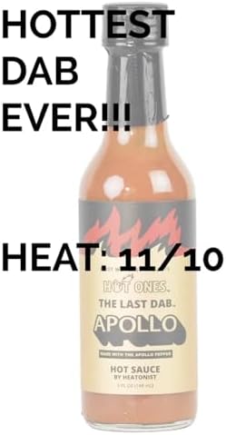 Hot Ones The Last Dab Apollo Hot Sauce Made With Natural Ingredients & Extra Hot Flavors, The Only Hot Sauce In The World Made With The Apollo Pepper, 5 fl oz Bottle (3-Pack)