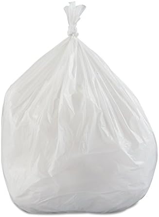Inteplast Trash Can Liners, Extra Heavy Duty - Star-Sealed Bottom, 0.8 mil - White, 30 gal Capacity, 30 in x 36 in