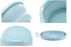 Multi-purpose Collapsible Dish Tub Bowl BPA-Free Round Lightweight Collapsible Wash Basin (Blue)