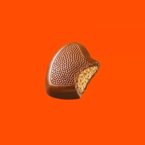 Bulk Valentines Milk Chocolate Peanut Butter Hearts - 18 oz, Individually Wrapped Valentine's Day Chocolate Candies for Classroom Exchange, Parties, Gift Bags & Candy Bowls