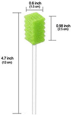 (50 Pack) Disposable Oral Swabs, Sterile Dental Sponge Swabsticks Unflavored for Mouth & Gum Cleaning