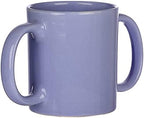 HealthGoodsIn Dual Handle Mug (Double Grip Mug) to Aid Tremors, MICROWAVE SAFE, 11.83 US Fl. Oz. (350 Ml) - BLUE Color