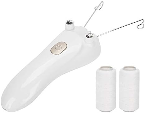 Ladies Hair Remover Electric Women's Beauty Epilator, Cordless Electric Threading Hair Removal for Women, Rechargeable Face Hair Remover Cotton Thread Epilator(Gold)