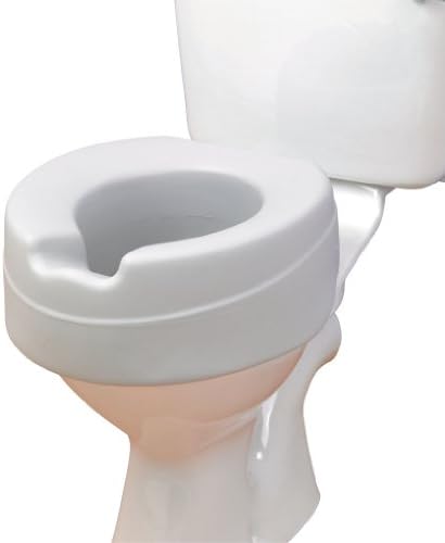 Homecraft Comfy Foam Raised Toilet Seat, Elevated Toilet Seat, Portable Assistance Seat for Disabled & Elderly