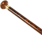 Wood Walking Cane for Men & Women,Fashionable Walking Stick, Handmade Wooden Cane，Retro Cane,Wood Carved Crutch,for Fathers Mothers (Size : 85cm/33in-92cm/36in)